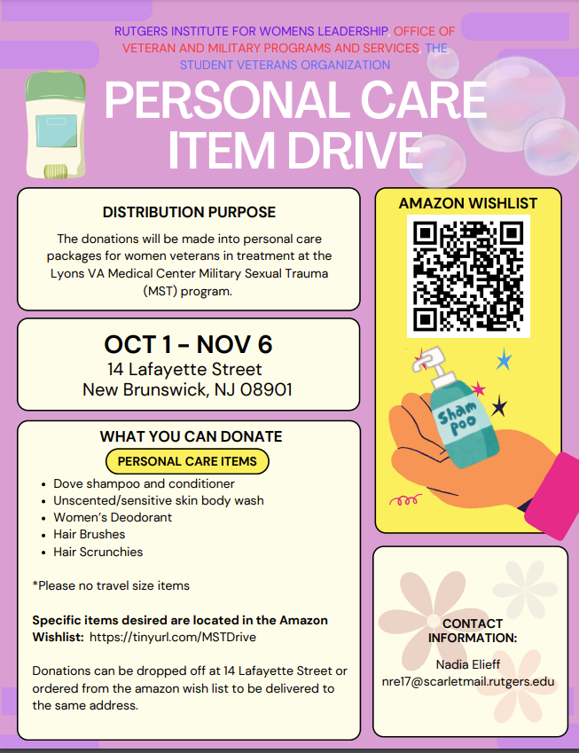 Personal Care Item Drive