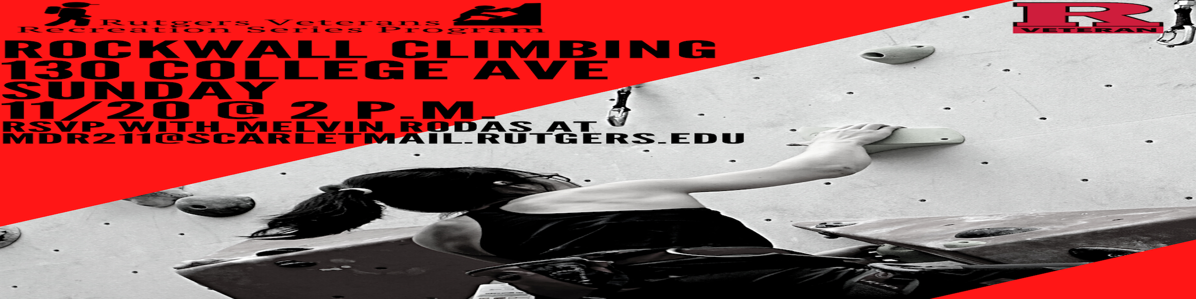 RVRS Rockwall Climbing Event Flyer