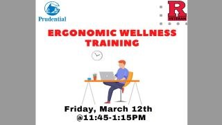 Ergonomic Wellness Training - picture of man sitting at a desk with his computer