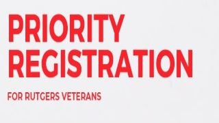 Priority registration for Rutgers Veterans