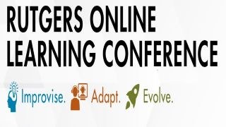 Text: Online Learning Conference. Improvise. Adapt. Evolve.