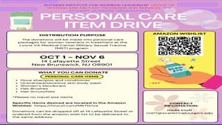 Personal Care Item Drive